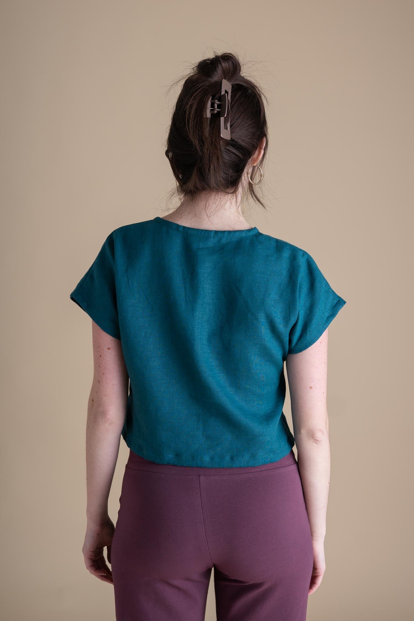 Painter Top in Peacock