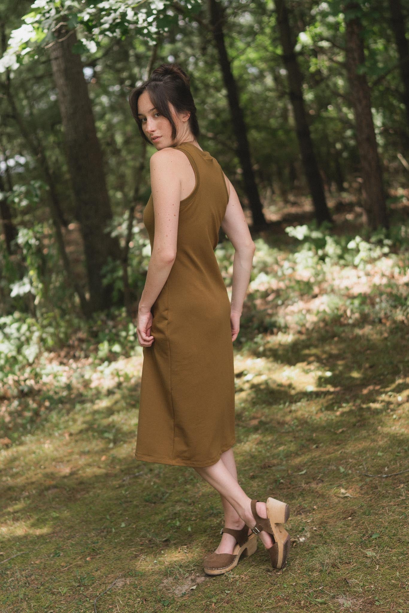 Serena Dress in Almond