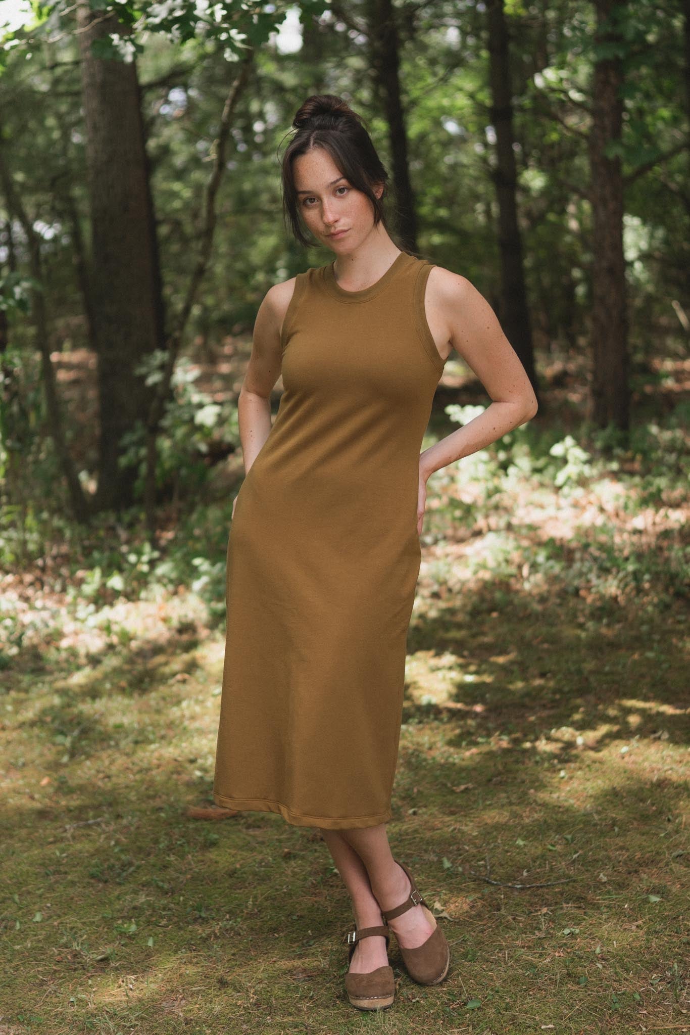 Serena Dress in Almond