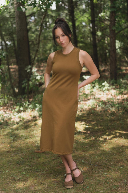Serena Dress in Almond