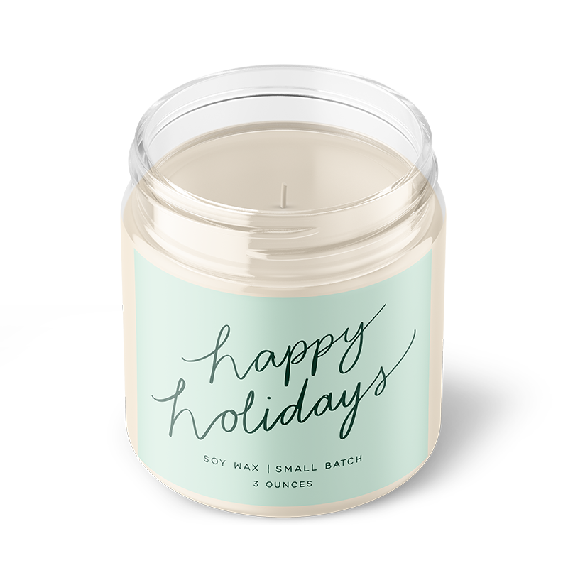 Happy Holidays - 3oz Soy Candle - My American Goods