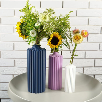 Rosebud HomeGoods Vases Haute Top Floral Vase – Modern Vase for Flowers, Mother’s Day Gift, Aesthetic Home Decor, 3 Sizes, Bold Colors, Unique Vase for Living Room