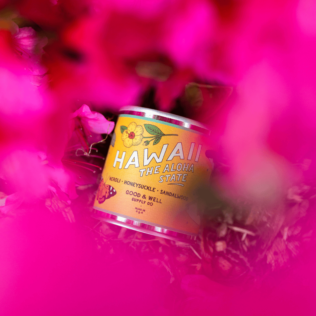 Good &amp; Well Supply Co Candles Half Pint / 8oz / Cotton Wick Hawaii State Candle
