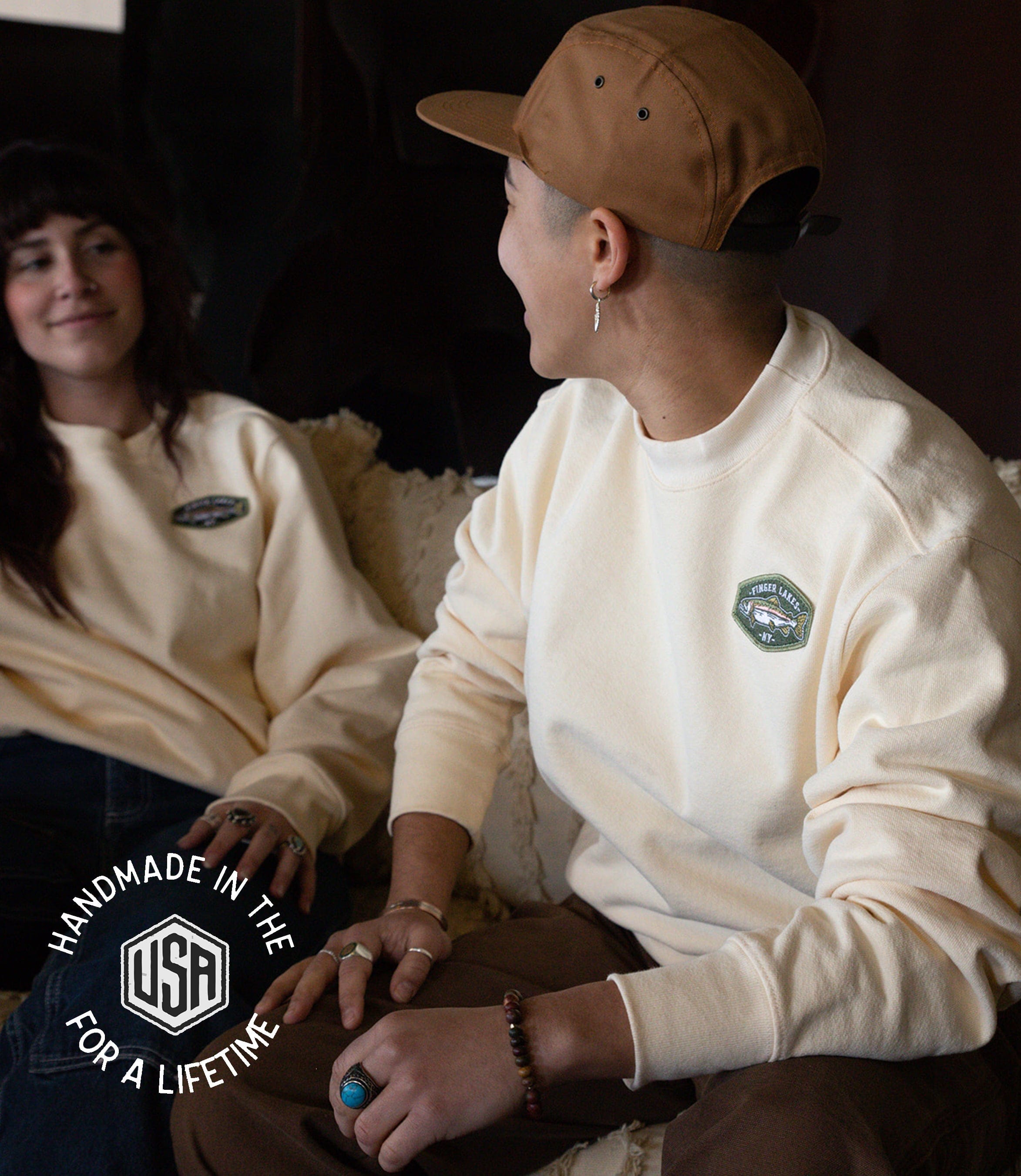 The Local Branch Sweatshirt The Local Branch Trout Heavyweight Sweatshirt  - USA Made