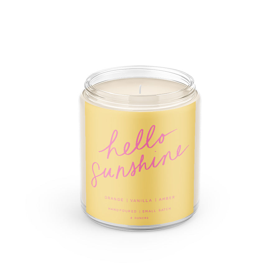 Hello Sunshine - 8oz Soy Candle - My American Goods