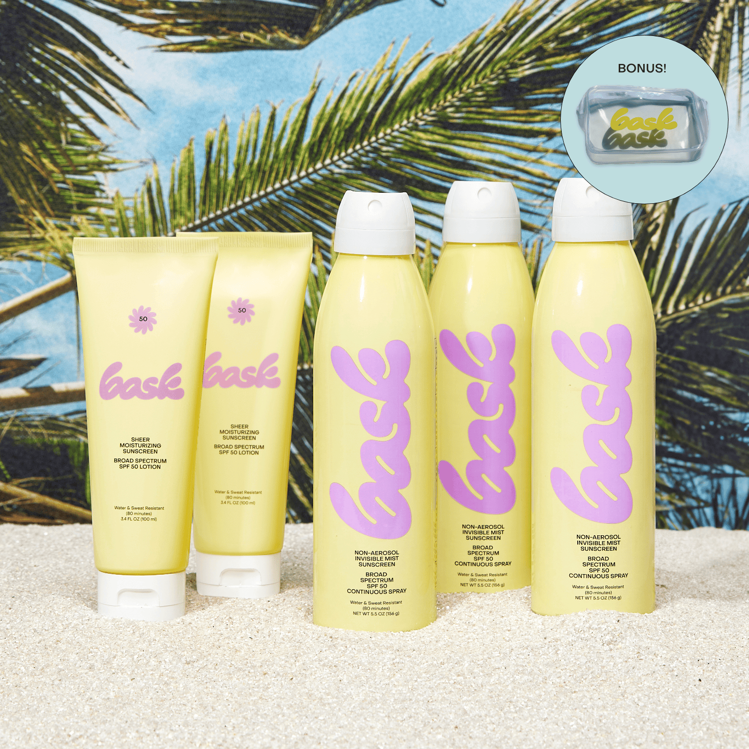Bask Suncare Sunscreen The Paradise Pack