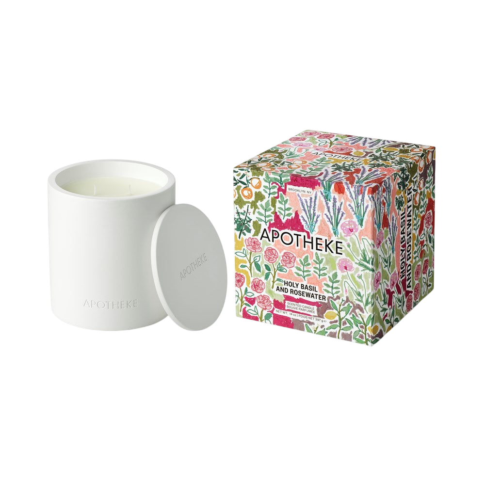 Holy Basil and Rosewater 2-Wick Candle