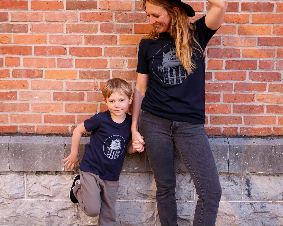 The Local Branch Clothing Home of the Lakers, Water Tower Kids Tee - USA Made