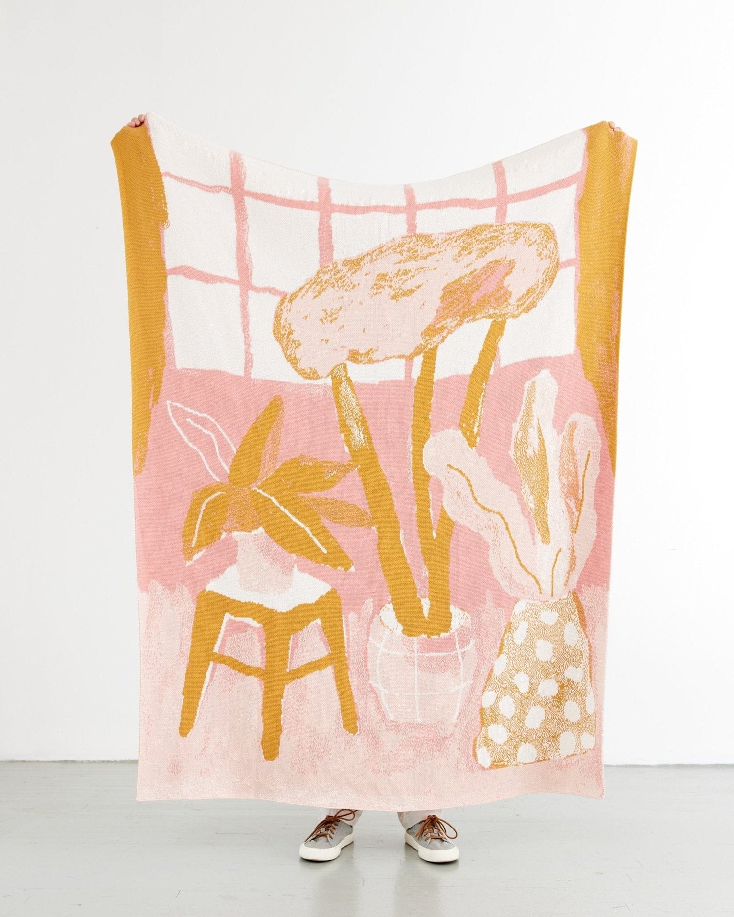 Biquette Throw Blanket House Plants Throw Blanket
