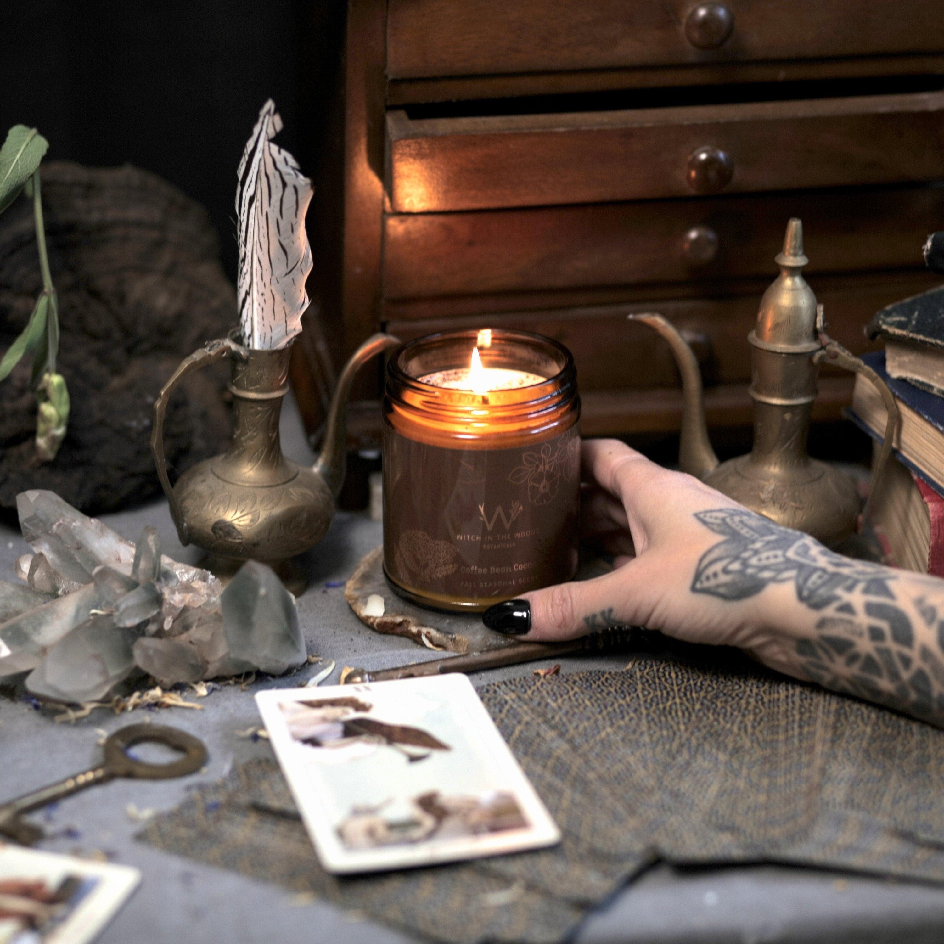 Witch in the Woods Botanicals Candle Coffee Bean + Cacao Candle