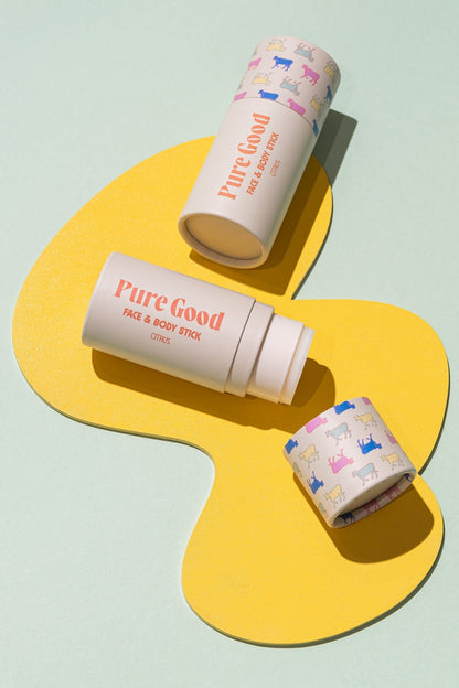 Pure Good LLC Tallow Balm Stick Face &amp; Body Tallow Stick - Hydration and vitamin C for your skin.