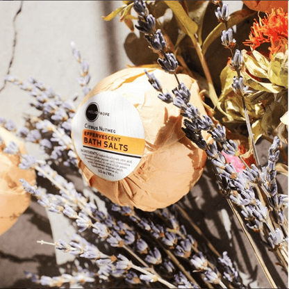 Heliotrope SF Bath Salt Effervescent Bath Fizzies w/Jojoba &amp; Silk Proteins - NEW SCENTS!