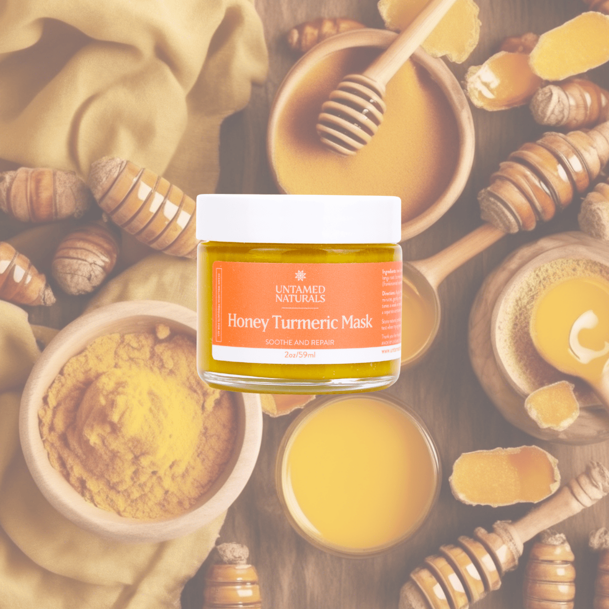 UnTamed Naturals All Products Honey Turmeric Mask