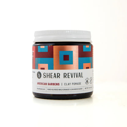 SHEAR REVIVAL 3.4oz American Gardens Clay Pomade