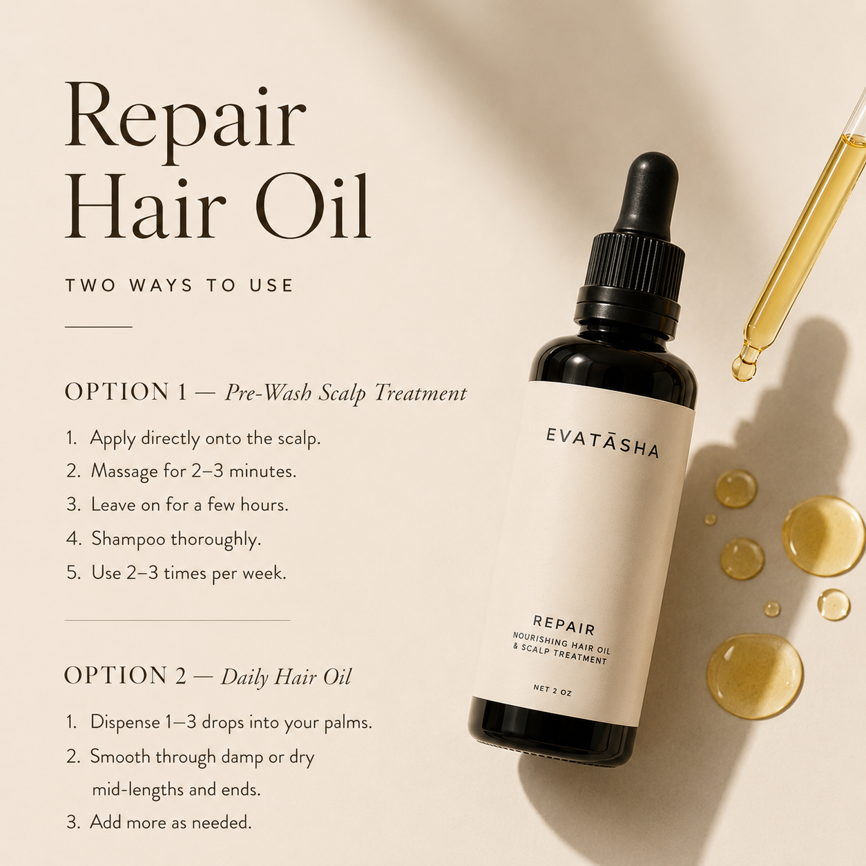 Repair Hair Restoration Oil + Mask