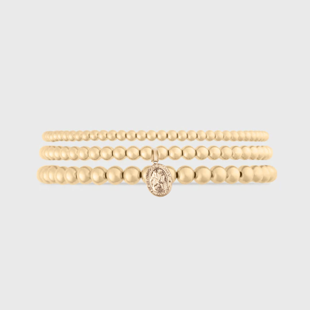 St. Christopher Juno Bracelet Triple Stack