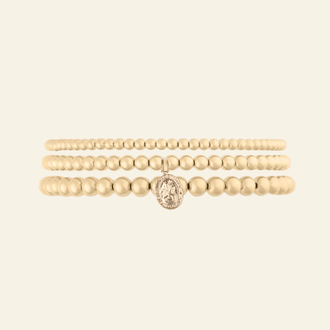 St. Christopher Juno Bracelet Triple Stack