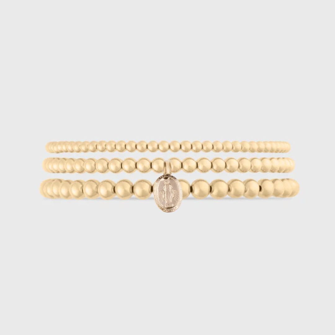 Blessed Mary Juno Bracelet Triple Stack