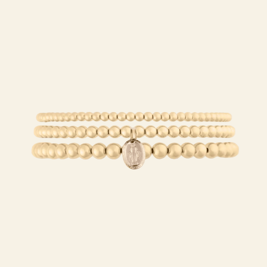 Blessed Mary Juno Bracelet Triple Stack