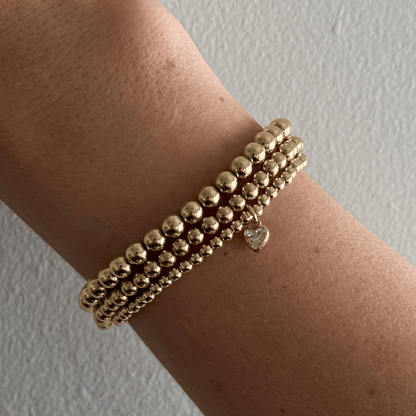 Cuffed by Nano LLC Heart Stone Juno Bracelet Triple Stack