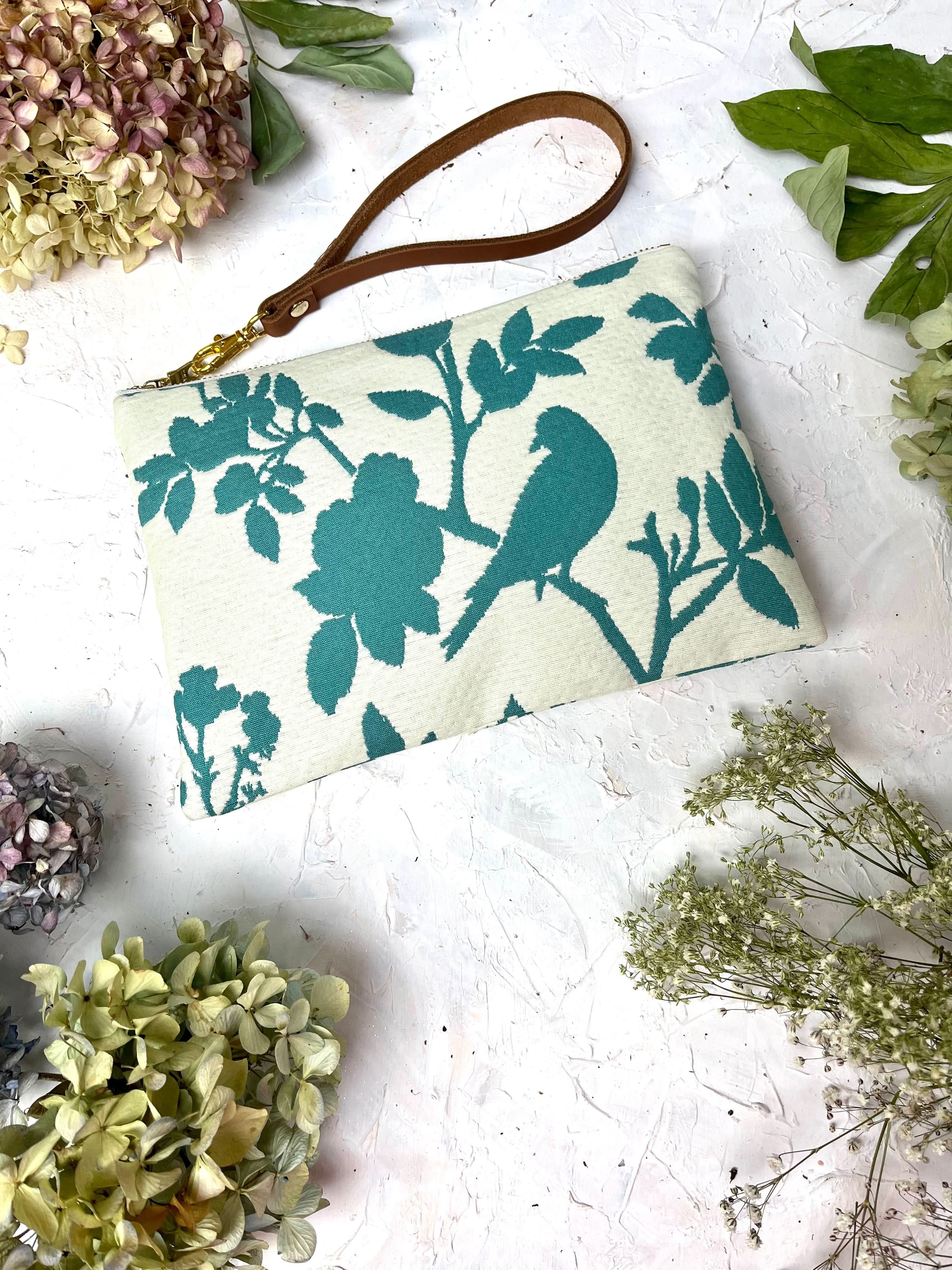 Ash &amp; Rose Bird Silhouette Wristlet Purse