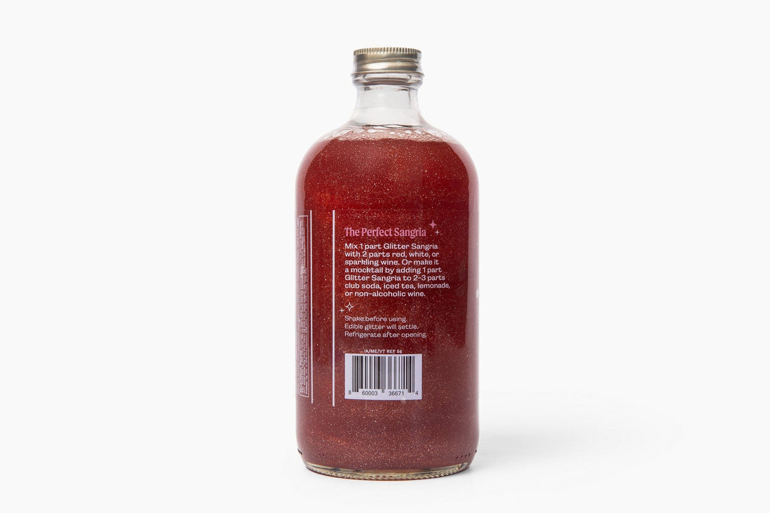 Wood Stove Kitchen Cocktail and Drink Mixers Glitter Sangria, 16 fl oz