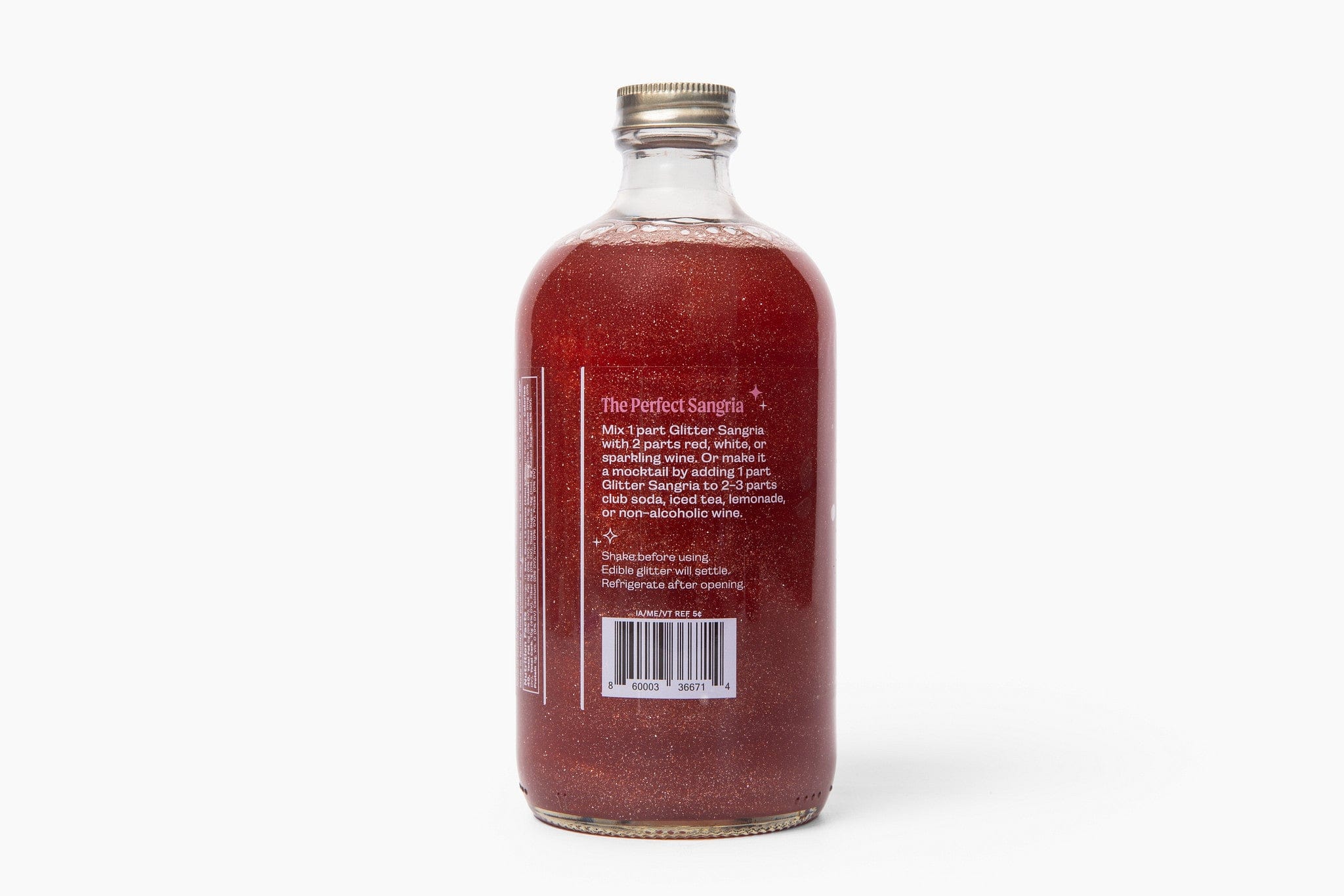 Wood Stove Kitchen Cocktail and Drink Mixers Glitter Sangria, 16 fl oz