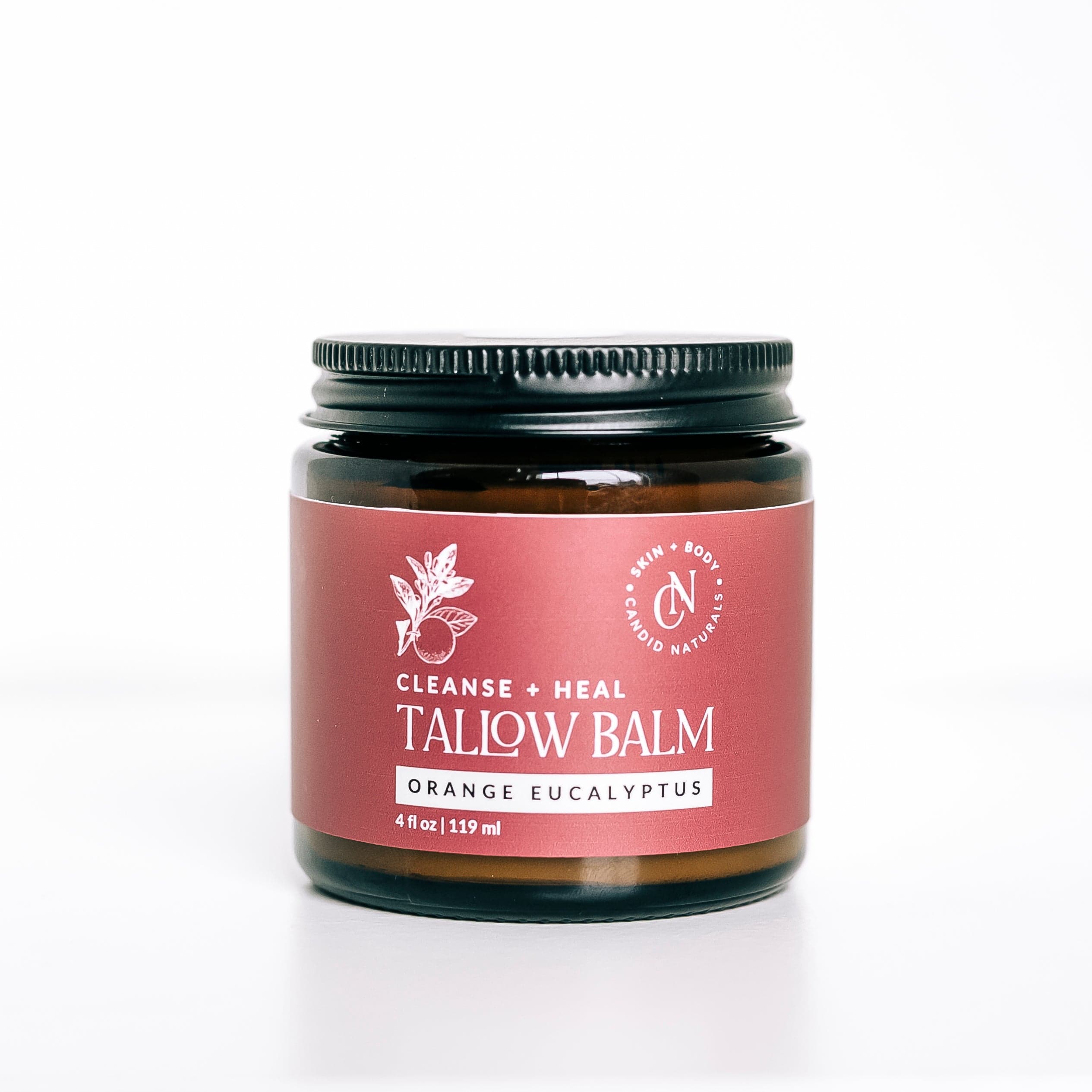 Candid Naturals Skin Care Set 4oz Herbal-Infused Tallow Balm