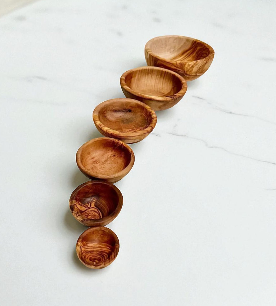 Olive Wood Nesting Bowl Set of 6pcs - My American Goods