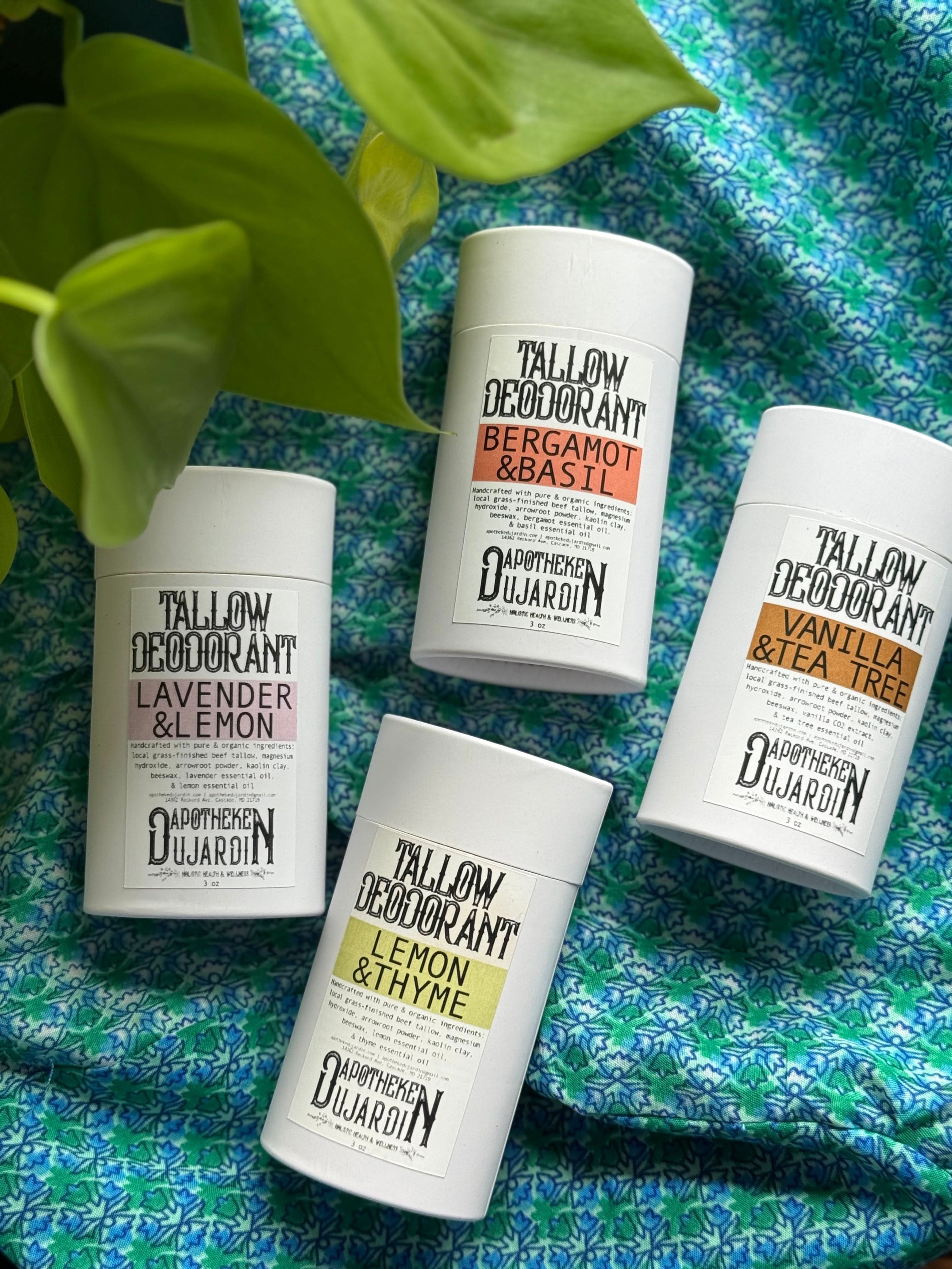 Apotheke DuJardin deodorant Tallow Deodorant | Nontoxic | Natural