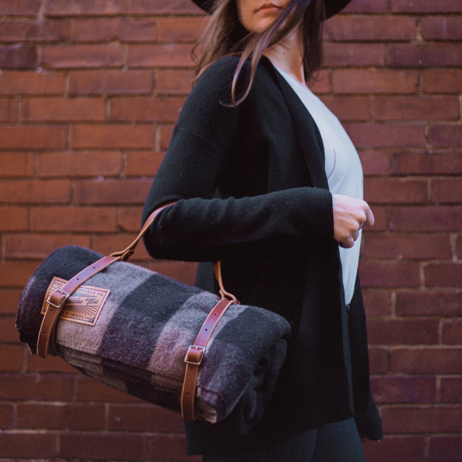 The Local Branch Leather Mahogany Leather Buckle Carrier