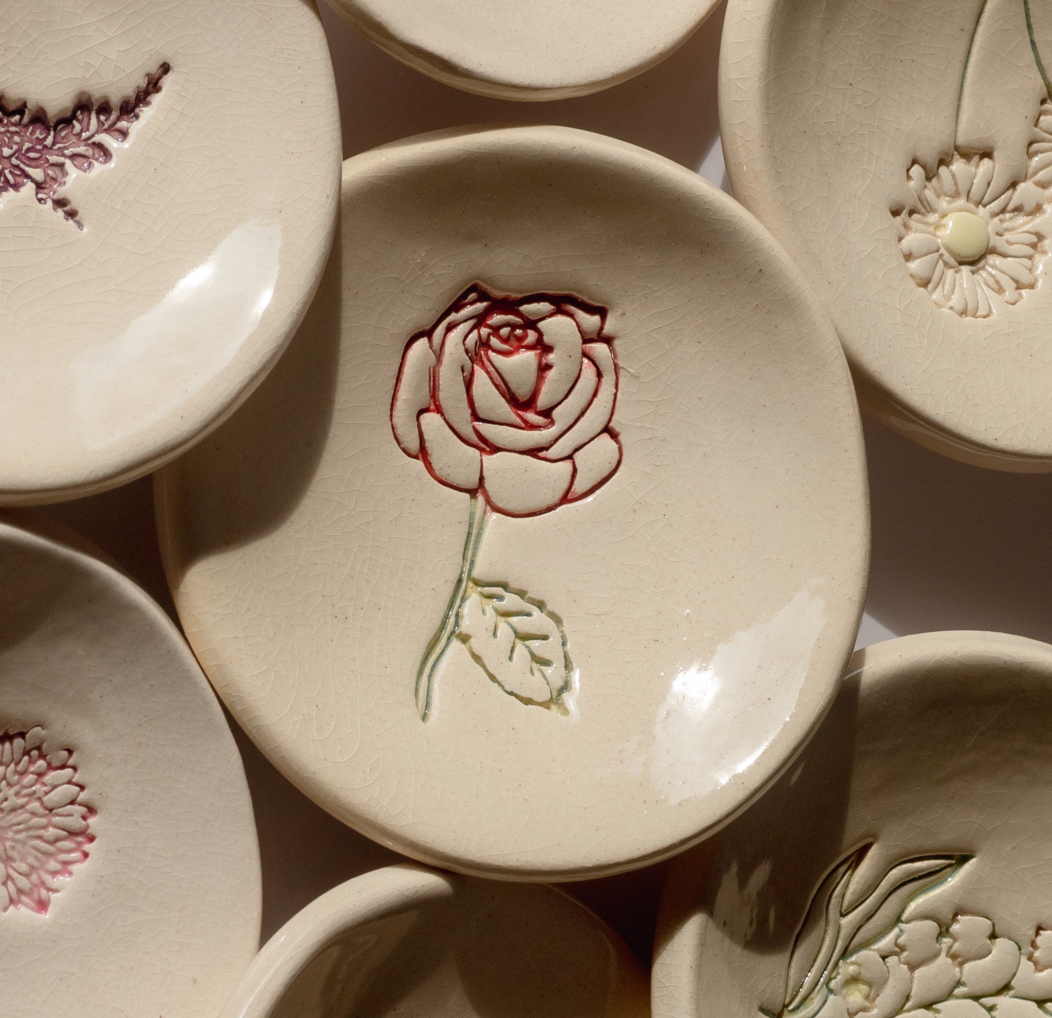 Birth Flower Ring Dish - My American Goods