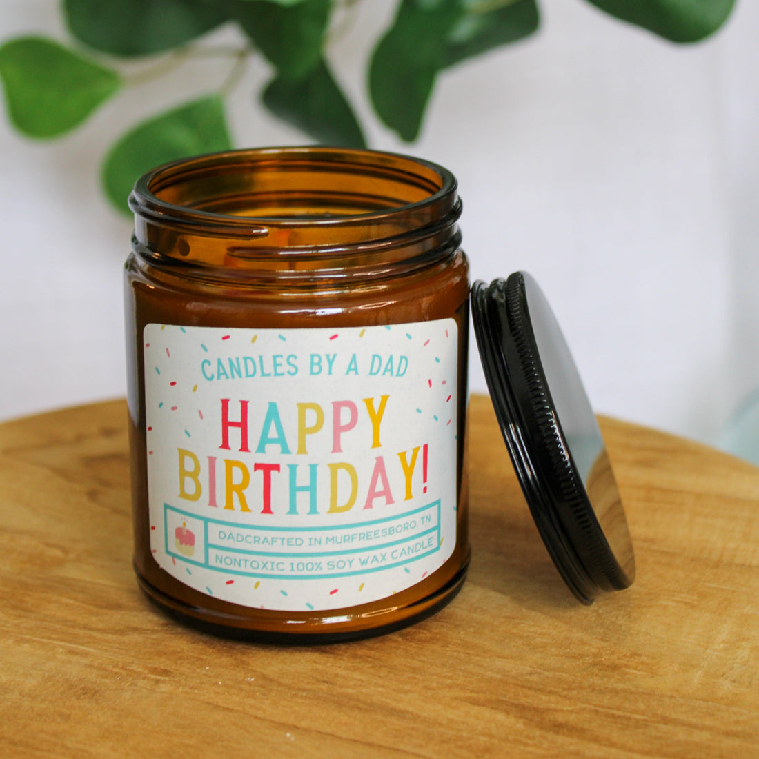 Happy Birthday 7 oz Candle with Sprinkles