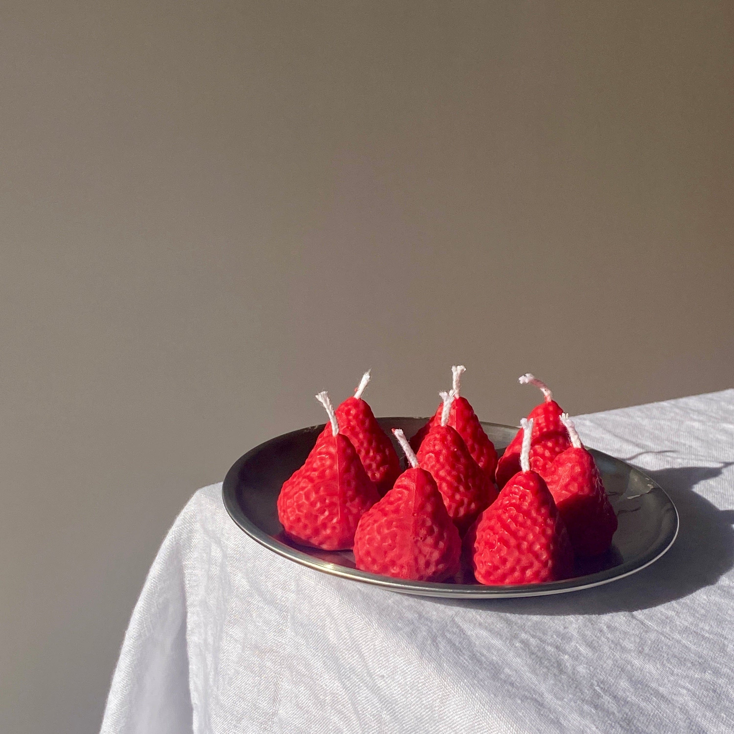 Scandles Farmers Markets Red / Berry / 8 Pack Strawberry Candles - 8 Pack