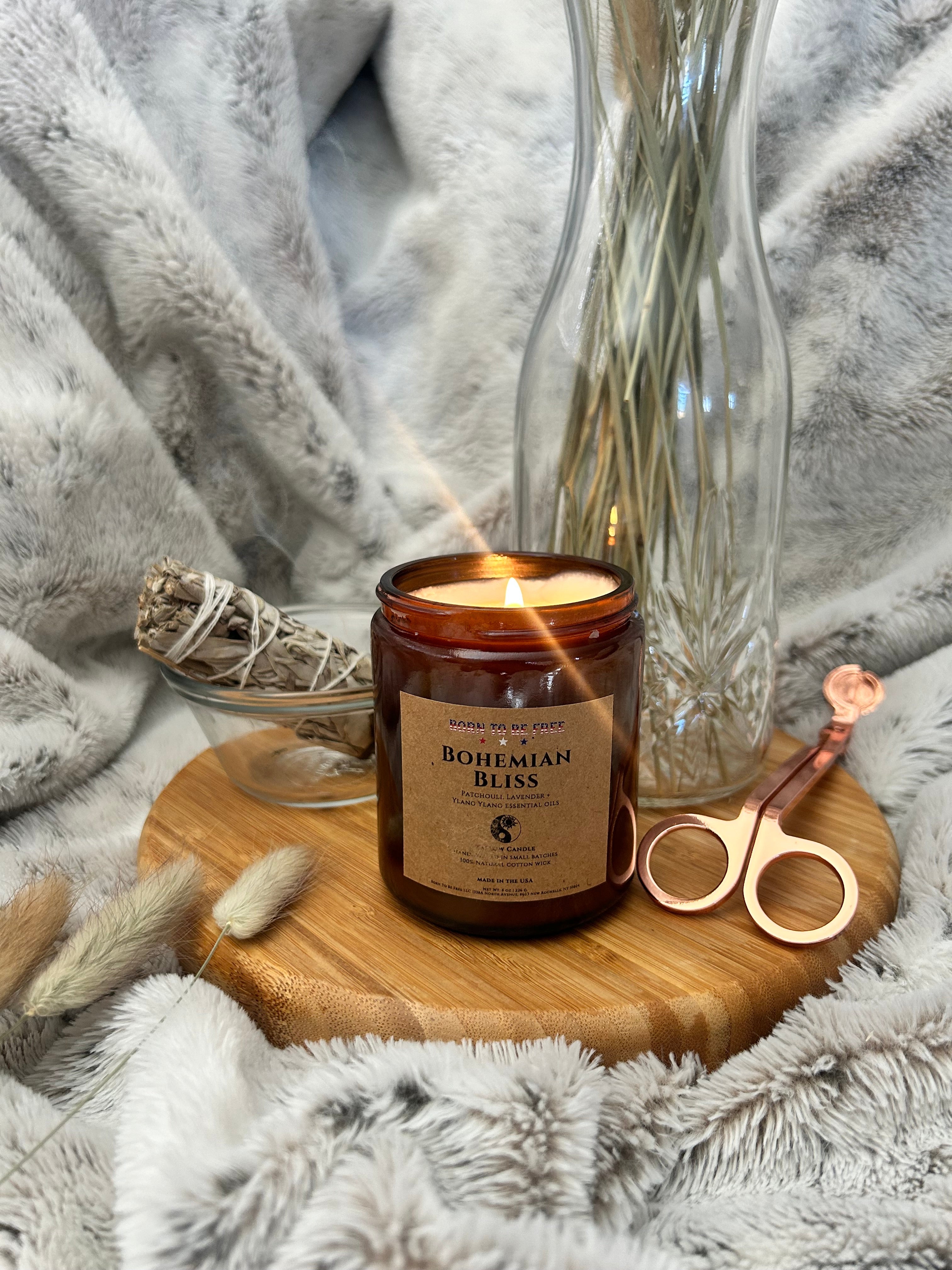 Bohemian Bliss Tallow Candle - My American Goods