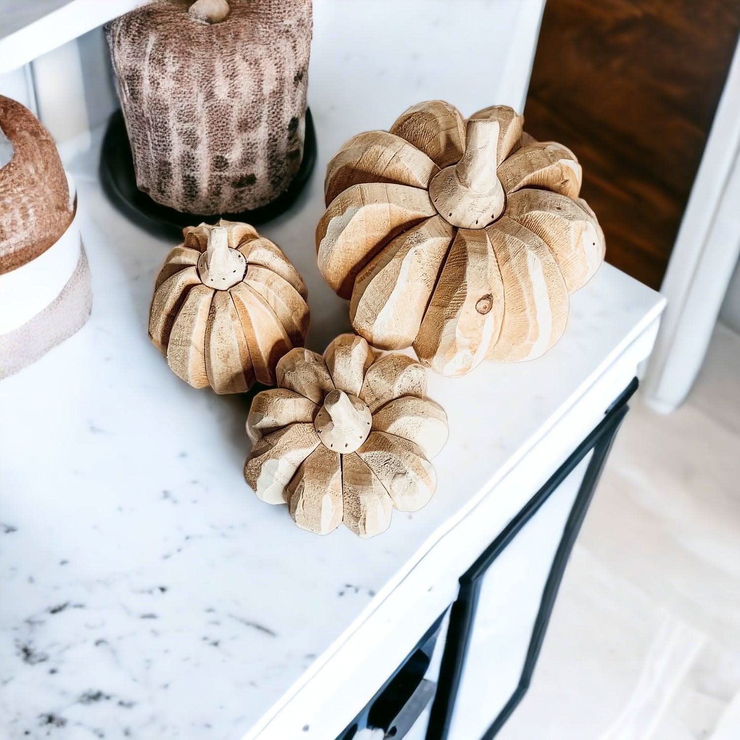 Gia Roma Pumpkin Farmhouse Pumpkin Trio