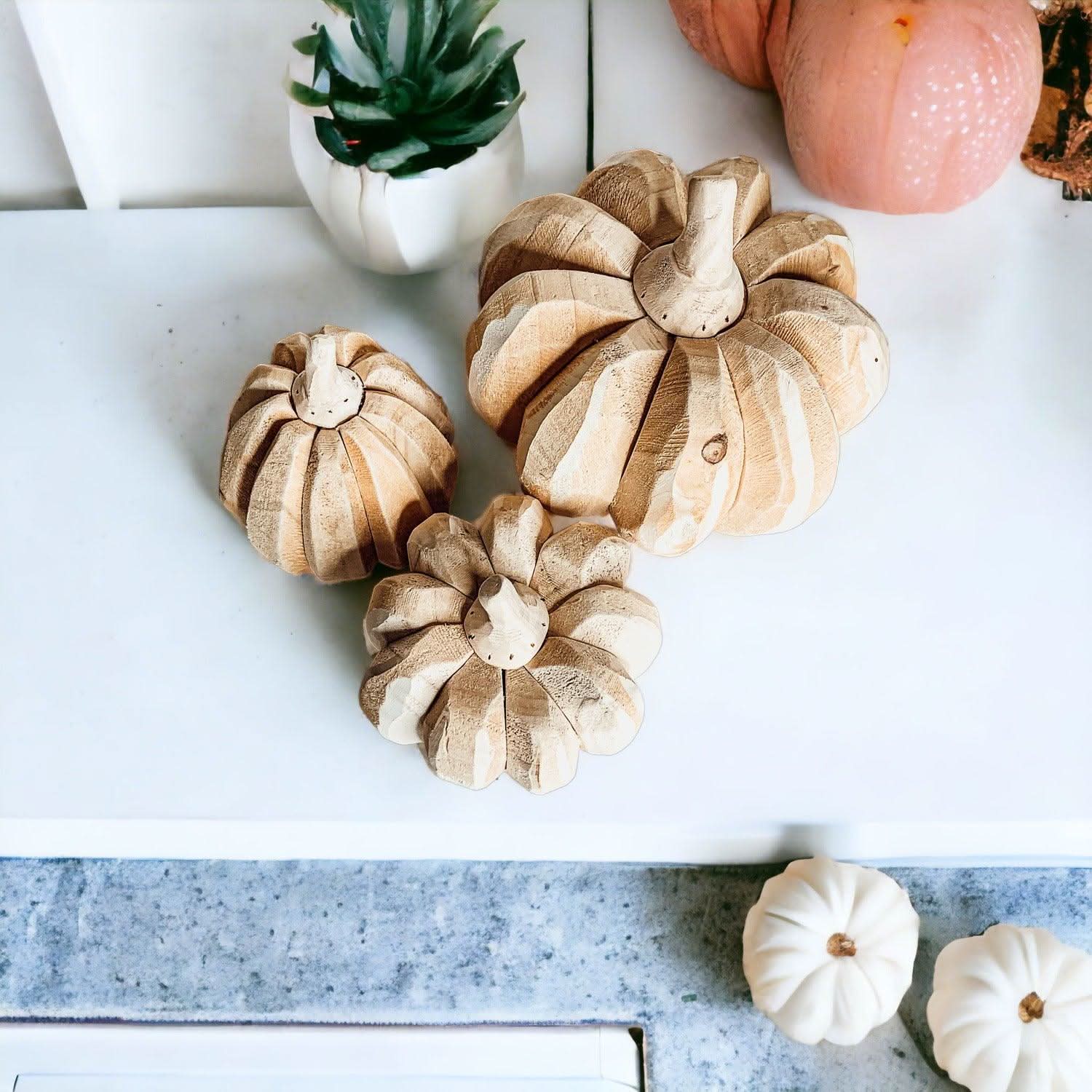 Gia Roma Pumpkin Farmhouse Pumpkin Trio