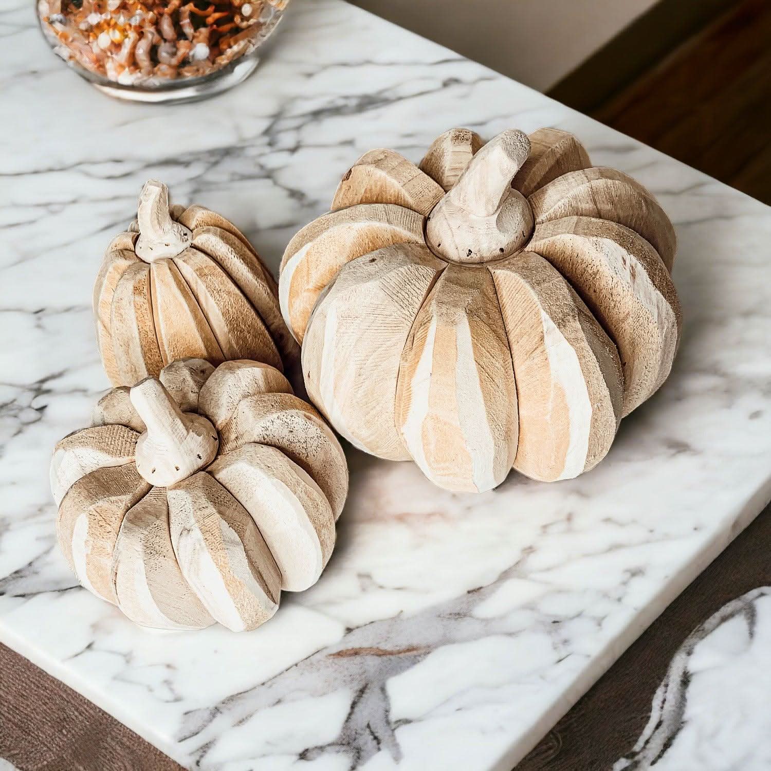 Gia Roma Pumpkin Farmhouse Pumpkin Trio