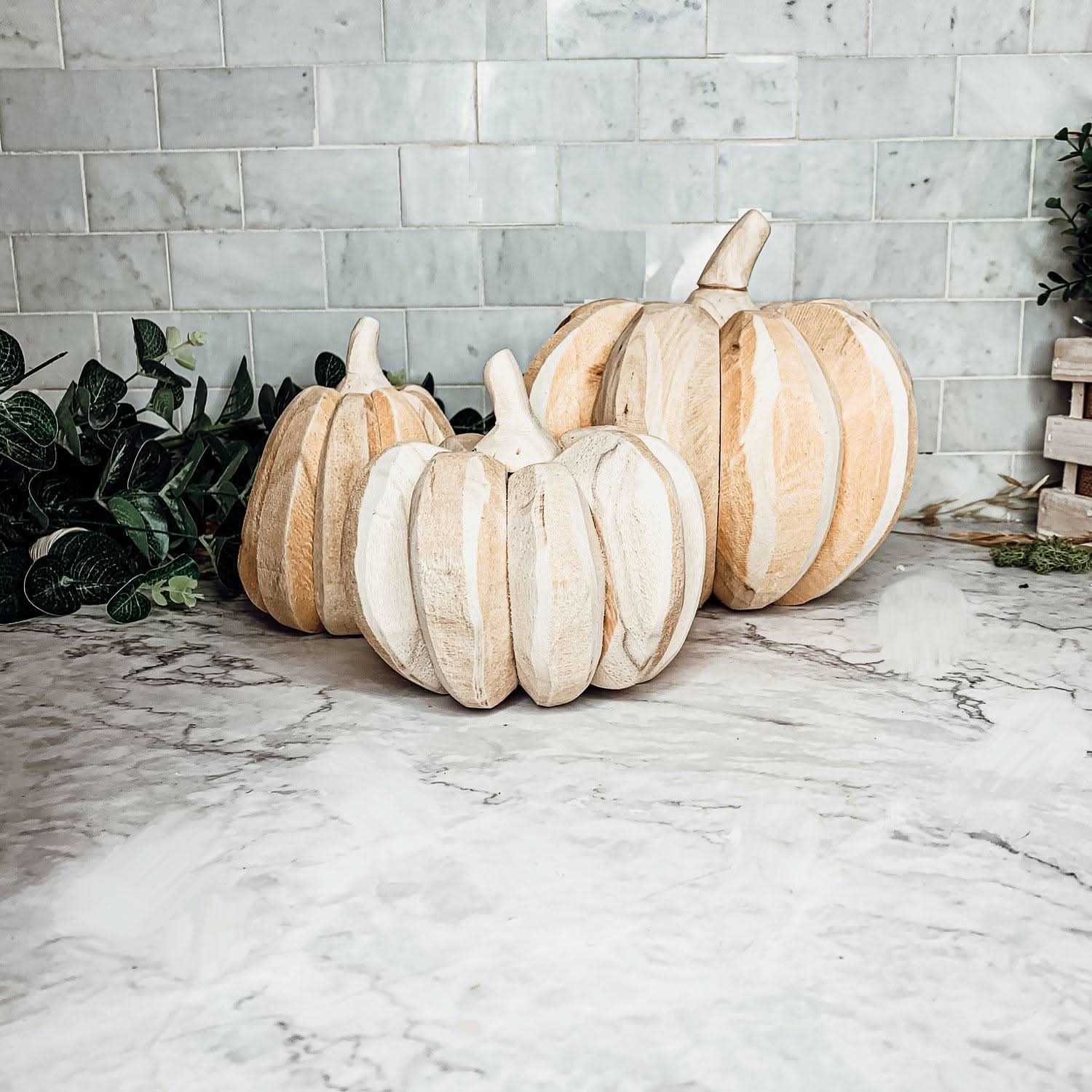 Gia Roma Pumpkin Farmhouse Pumpkin Trio