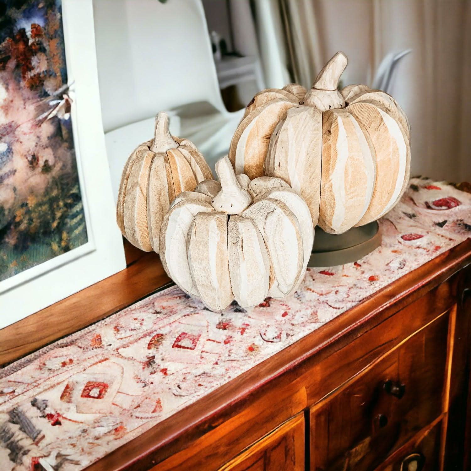 Gia Roma Pumpkin Farmhouse Pumpkin Trio