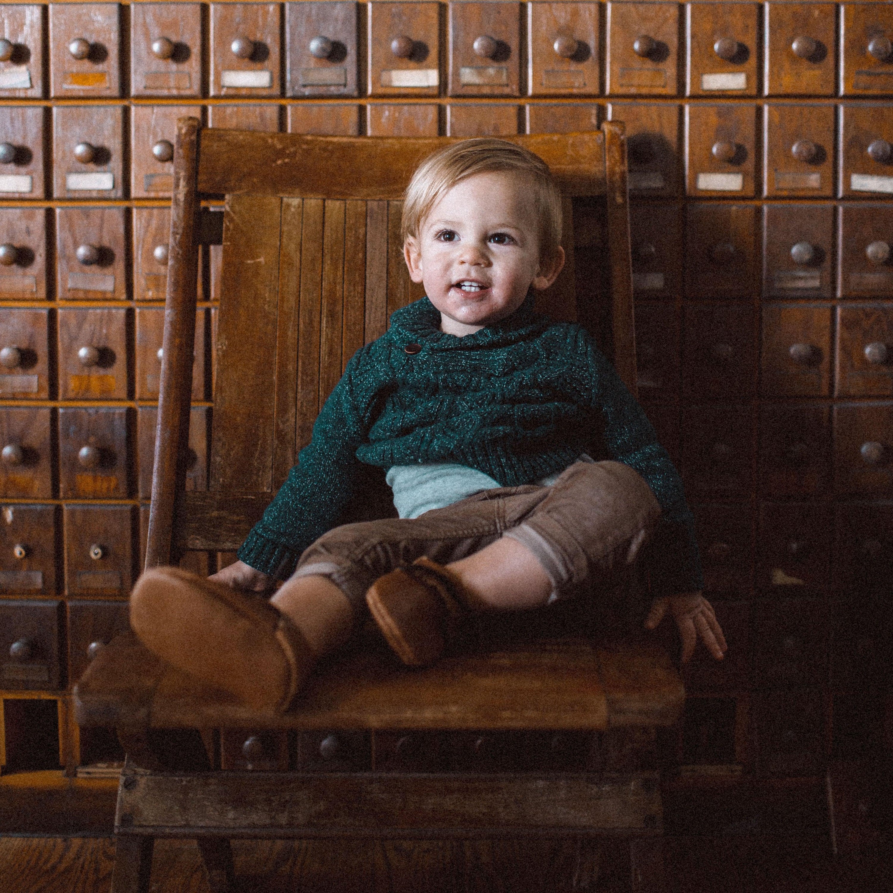 The Local Branch Leather Baby Moccasins  - USA Made