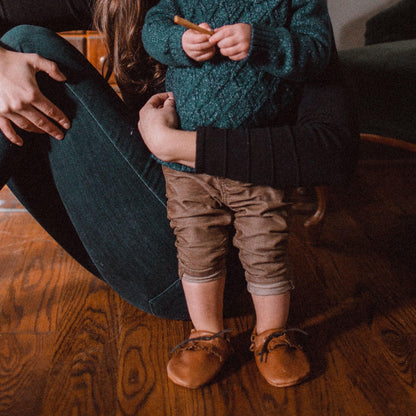 The Local Branch Leather Baby Moccasins  - USA Made