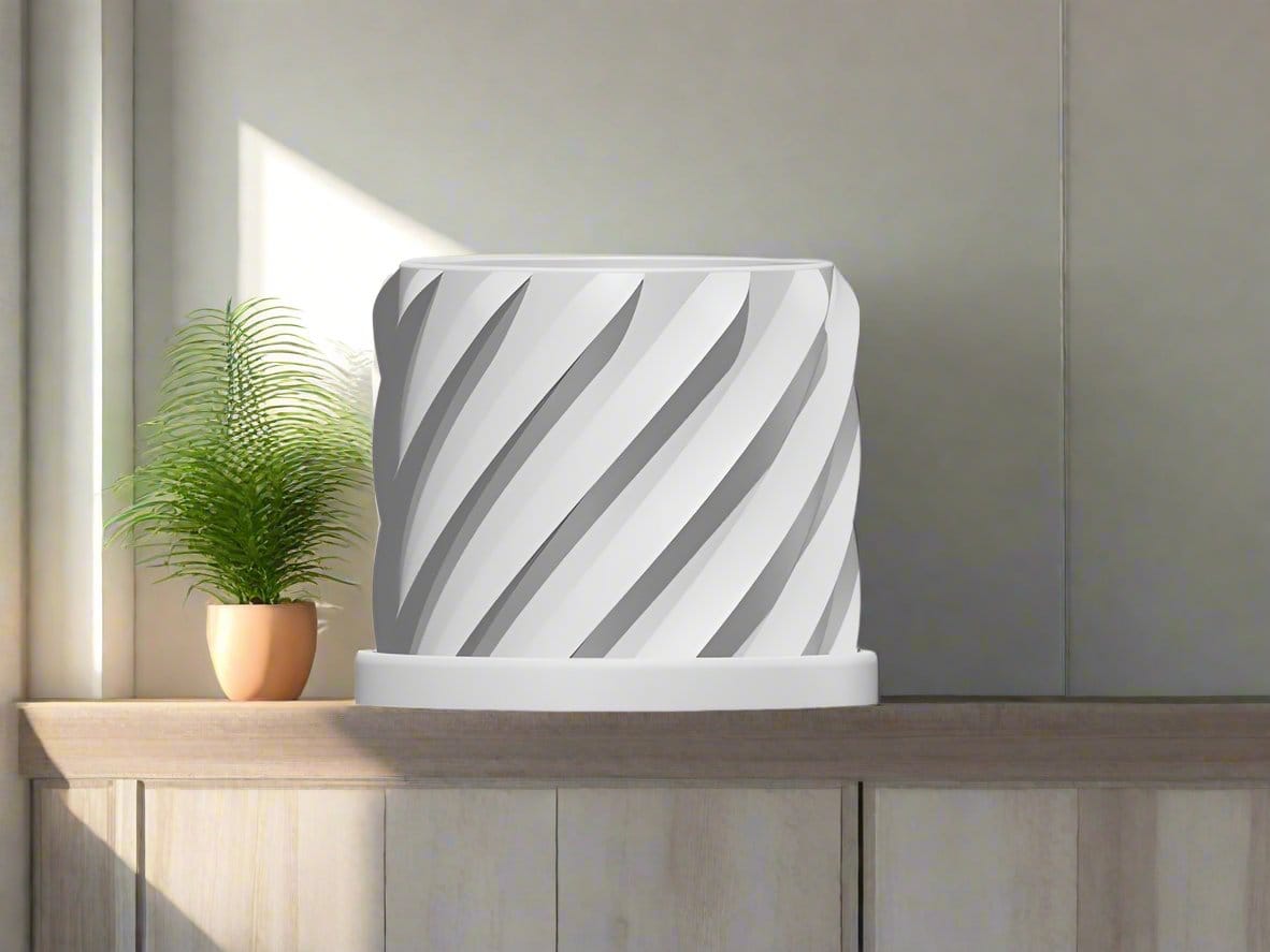 Rosebud HomeGoods Pots &amp; Planters Thicc Spiral Plant Pot