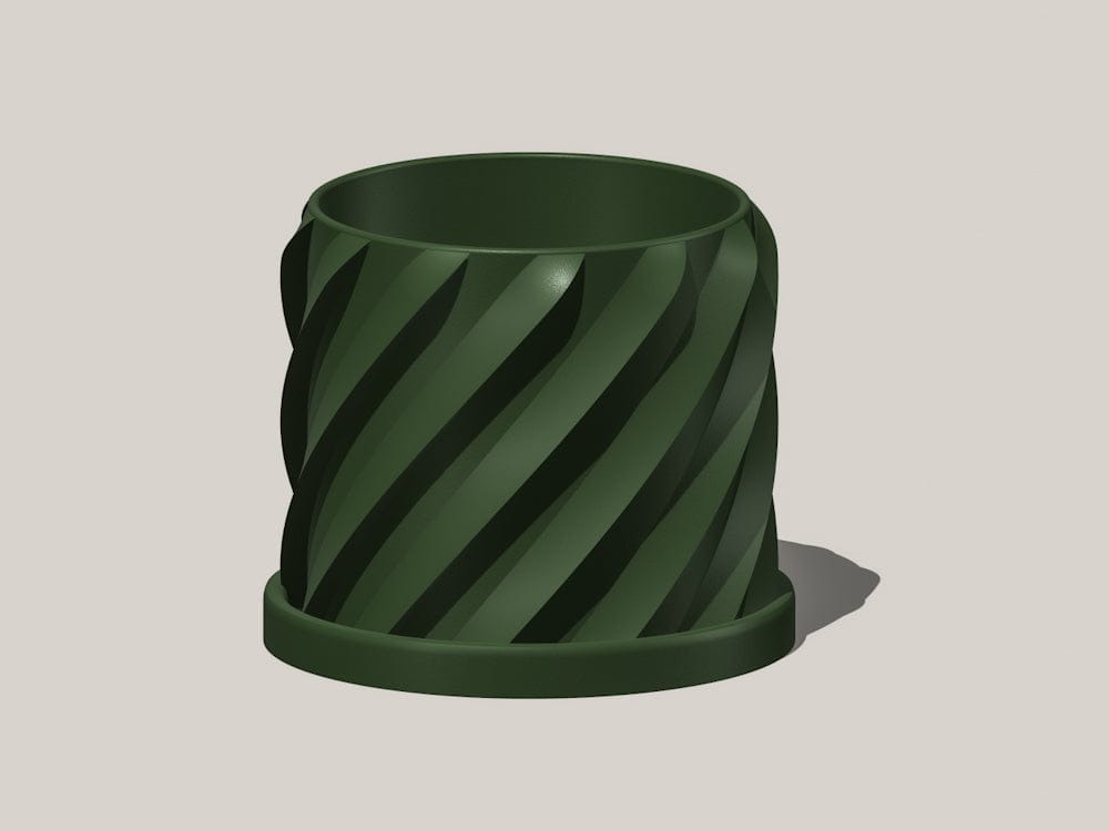 Rosebud HomeGoods Pots &amp; Planters Thicc Spiral Plant Pot