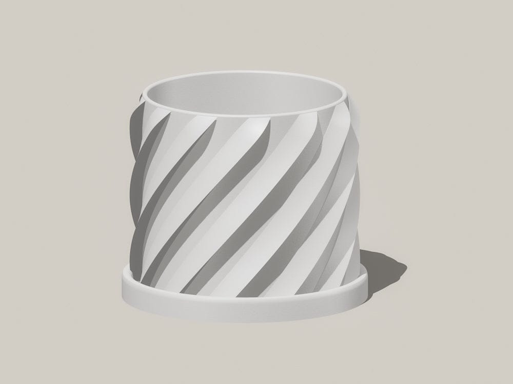 Rosebud HomeGoods Pots &amp; Planters Thicc Spiral Plant Pot