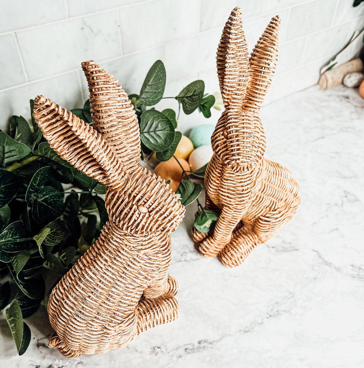 Gia Roma Easter Decorations Basket Weave Bunny