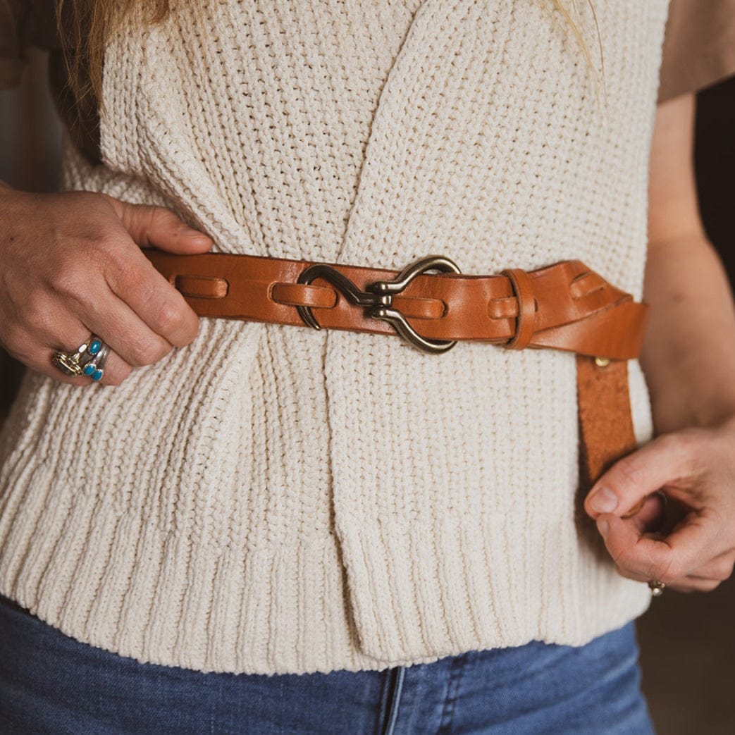 The Local Branch Leather Caramel / S Hoof Pick Belt - USA Made