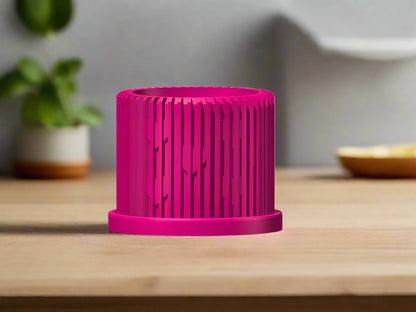 Modern Heart-Shaped Planter with Drainage &amp; Saucer – Unique Valentine’s Day Gift for Plant Lovers, 3d Printed Planter Home Hosting Decor,