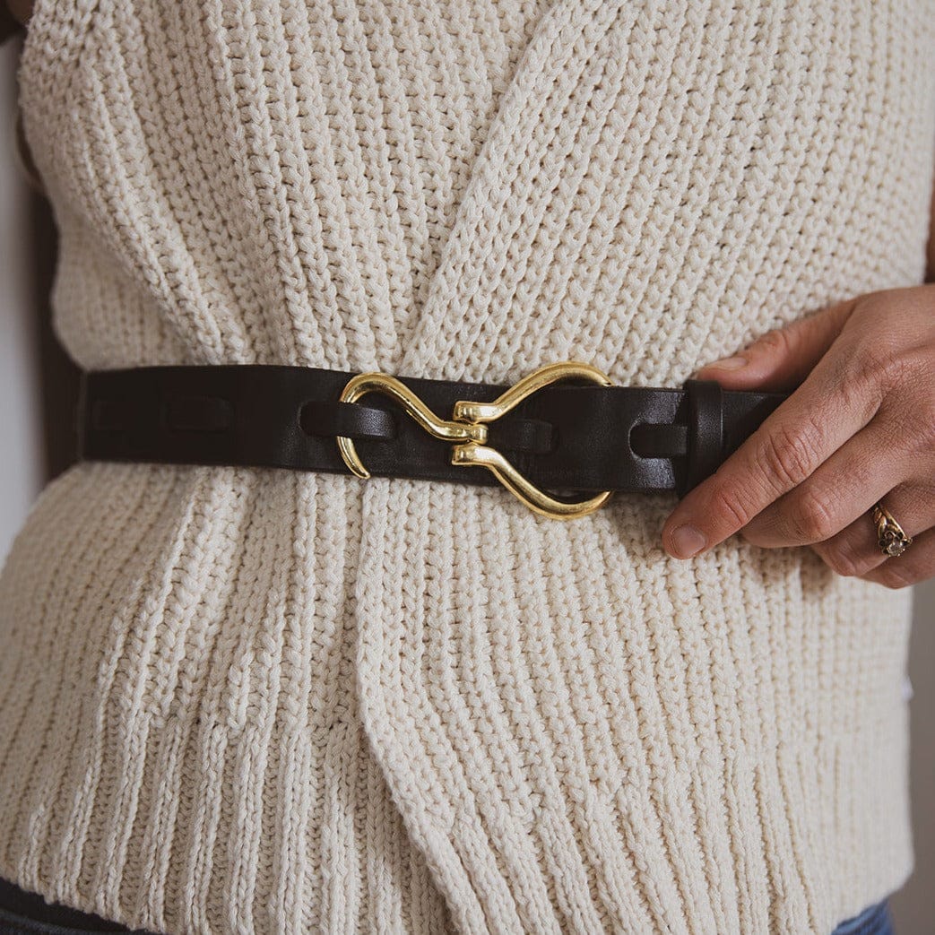 The Local Branch Leather Black / S Hoof Pick Belt - USA Made