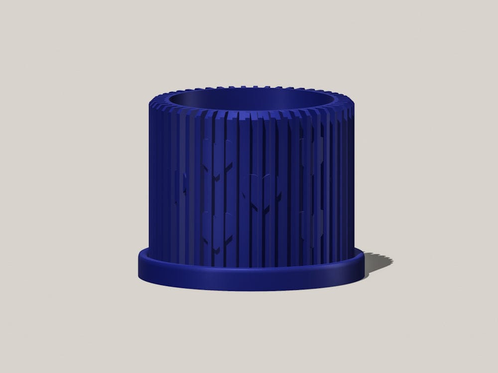 Rosebud HomeGoods Planter Navy / 4 Inch - No Tray Modern Heart-Shaped Planter with Drainage &amp; Saucer – Unique Valentine’s Day Gift for Plant Lovers, 3d Printed Planter Home Hosting Decor,